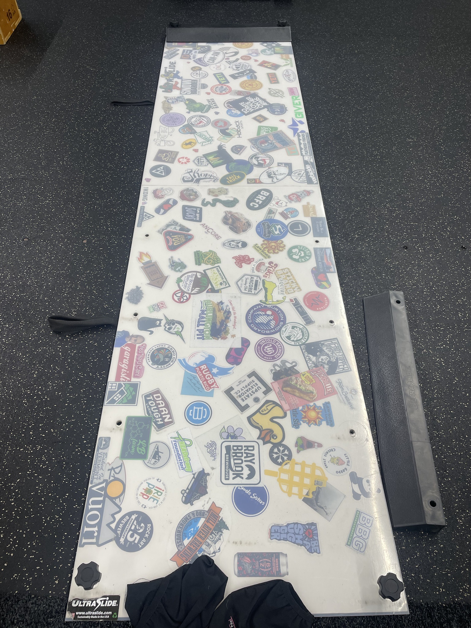 My Work Slide-Board Doubles as a Sticker Showcase - Find Your Favorite!