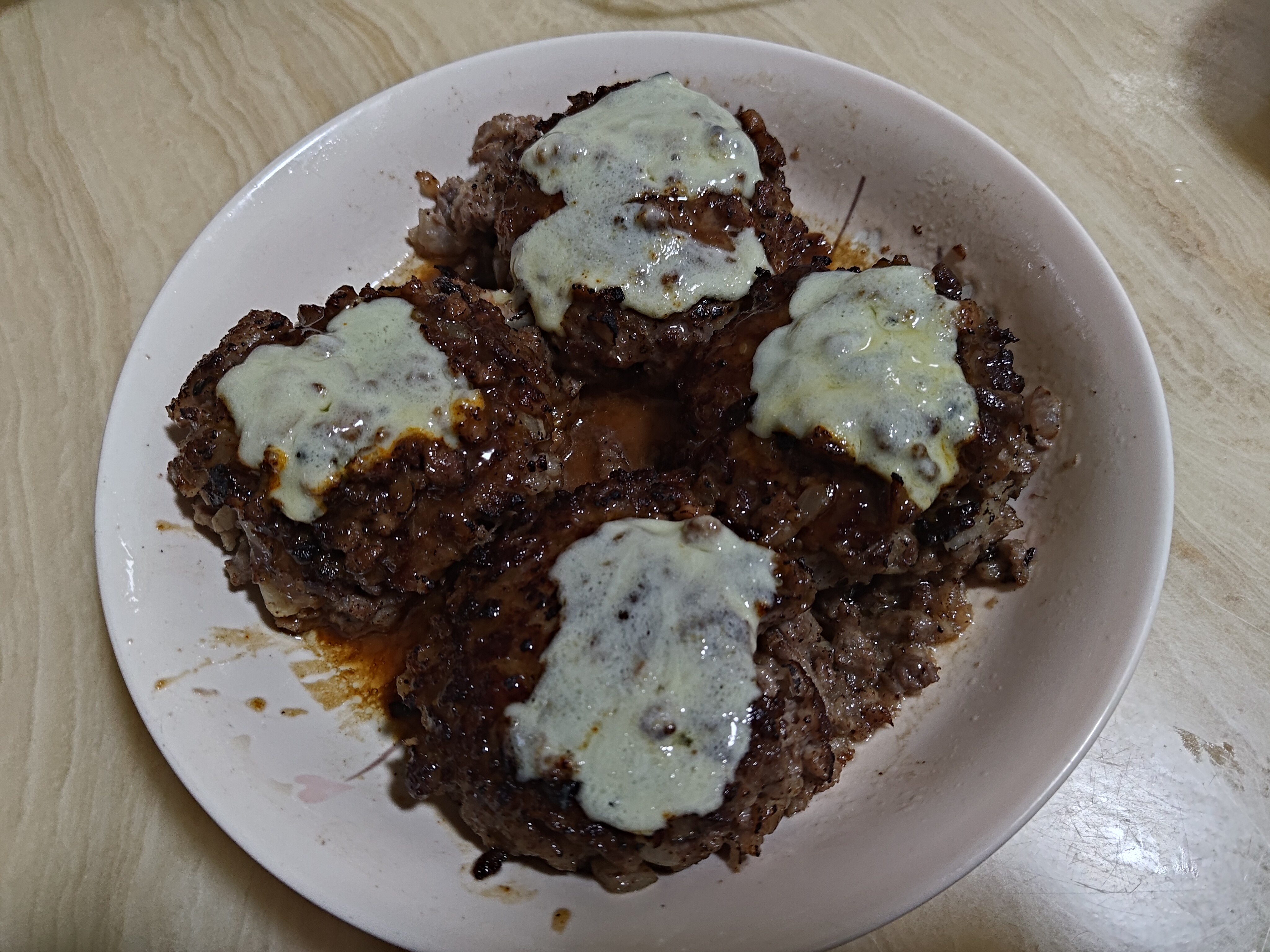 The deliciousness of hamburger steak
