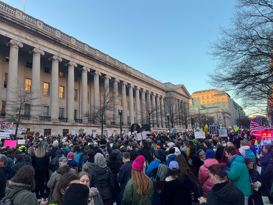 Major Protest Underway in Washington, D.C.