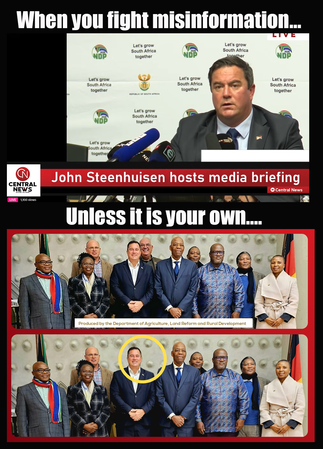 The Hilarious Irony Surrounding John Steenhuisen