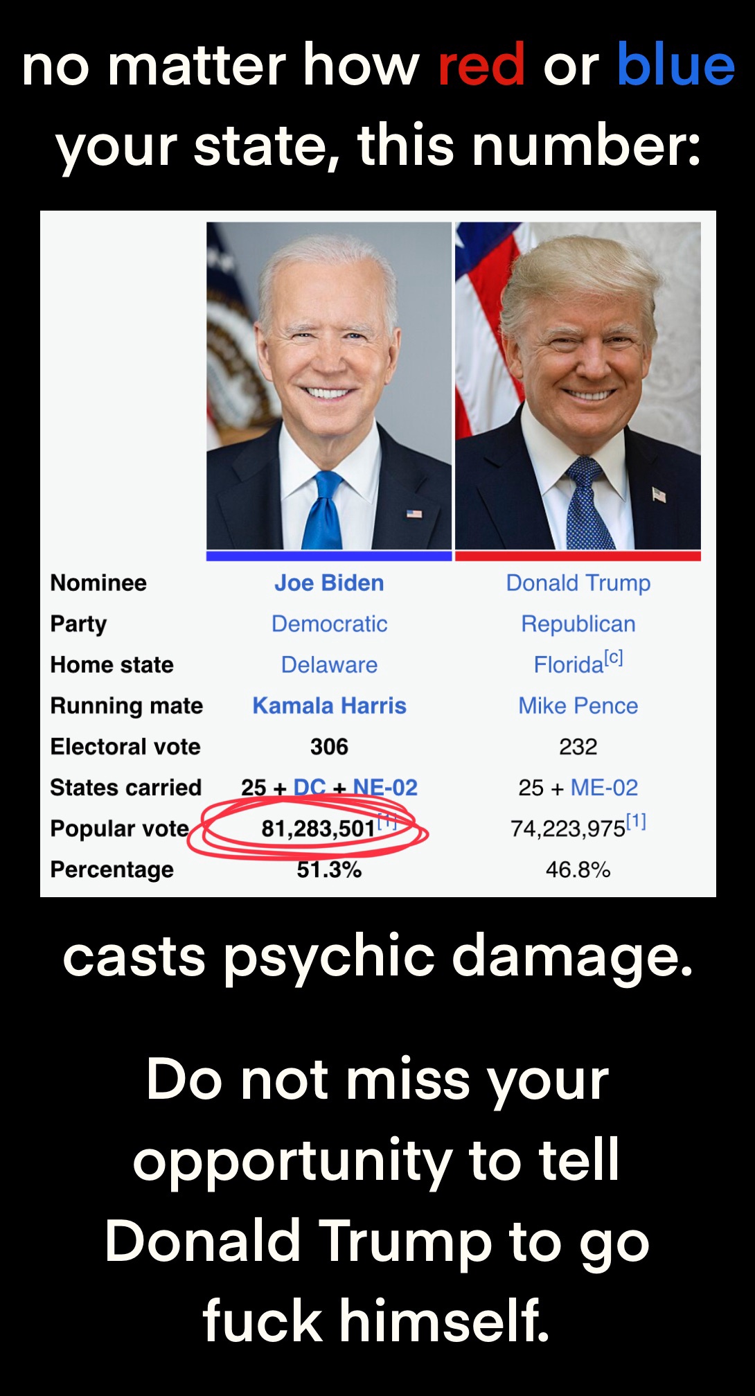 Important Reminder: The Popular Vote Actually Matters