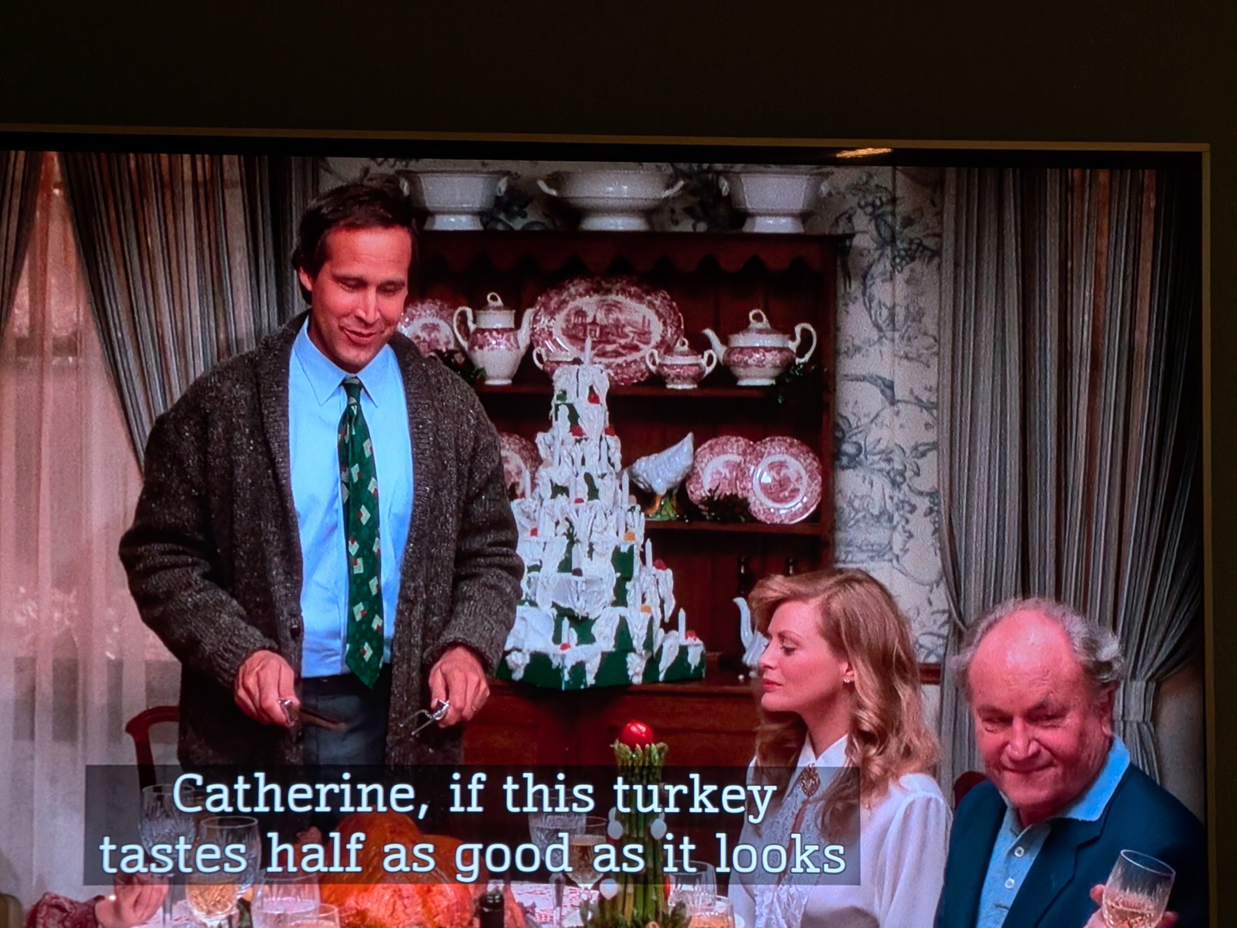 What’s up with Clark Griswald’s Minas Tirith model in the dining room?