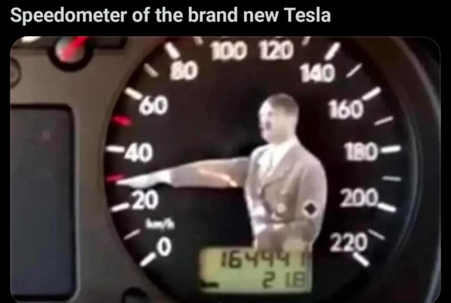 The Cutting-Edge Speedometer of a Brand New Tesla