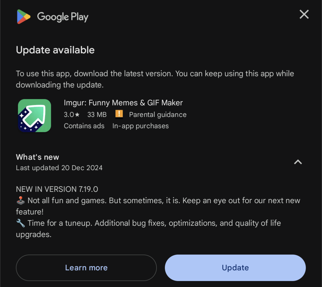 The Dreaded Forced Update Strikes Again
