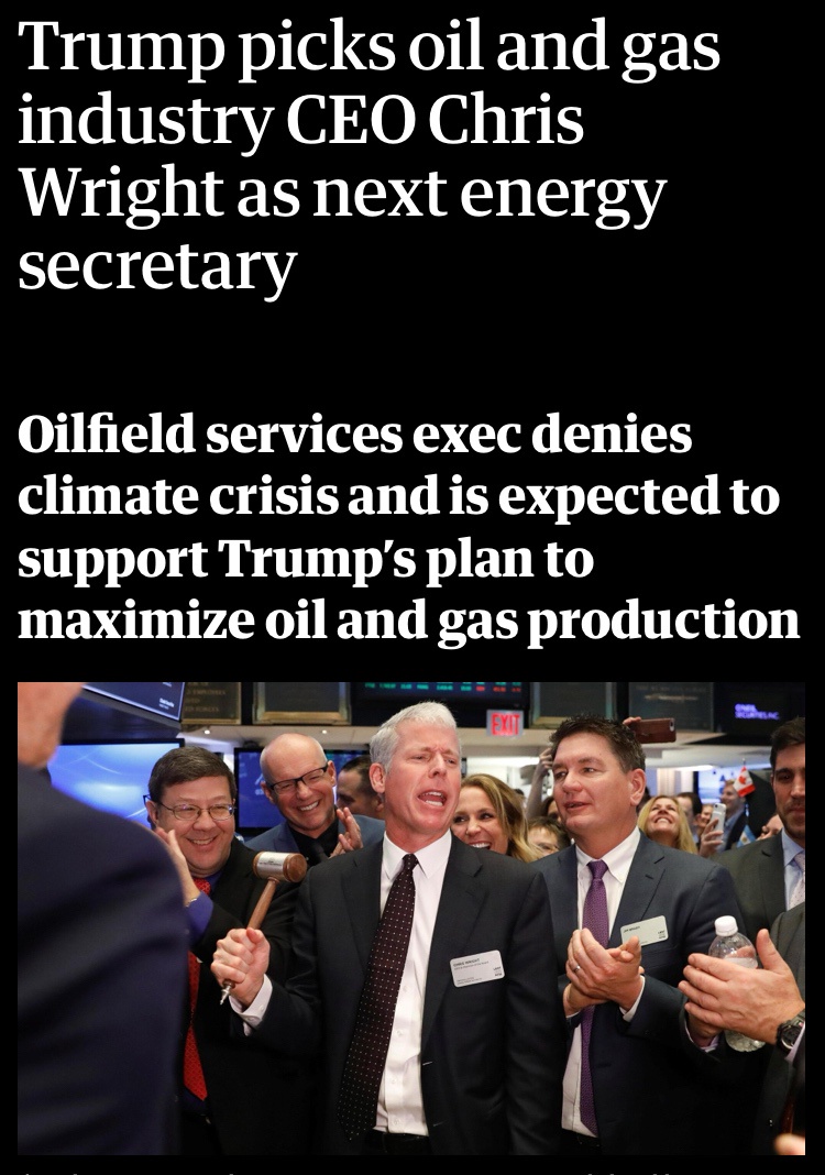 Trump's surprising choice for energy secretary: A gas executive