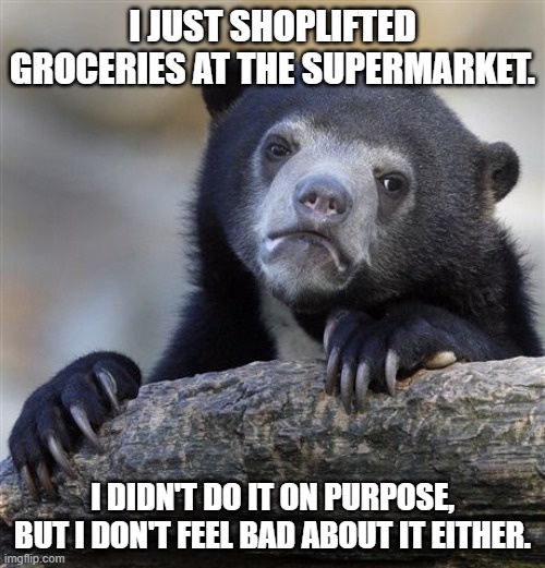 I only realized I had a hidden 1-pound package of ground beef in my cart when it was time to load my car.