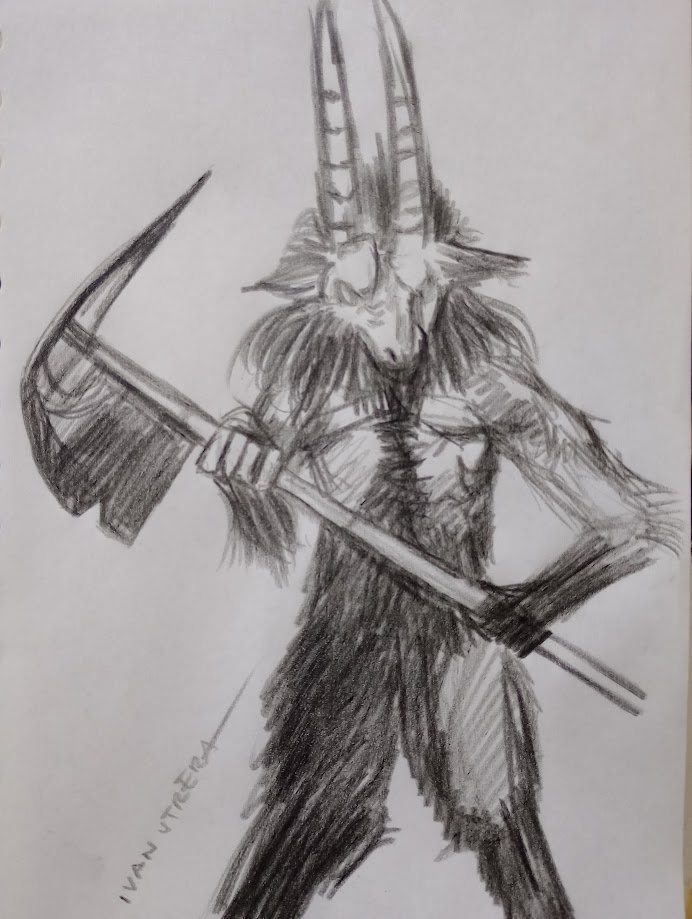 Artistic sketch in progress