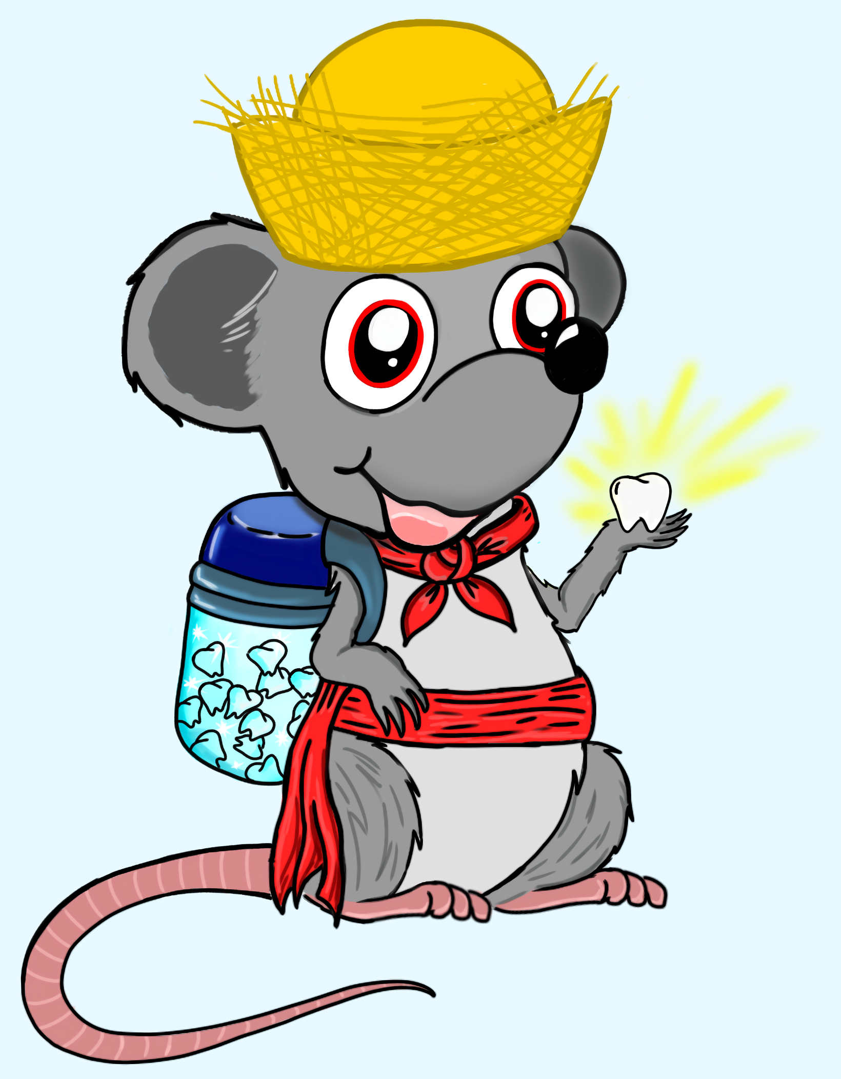 Today I discovered El Ratoncito Pérez and couldn't resist drawing him!