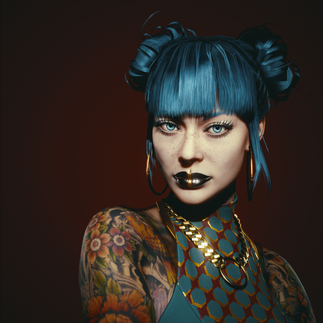 Cheri Nowlin's stunning portraits inspired by Cyberpunk 2077.