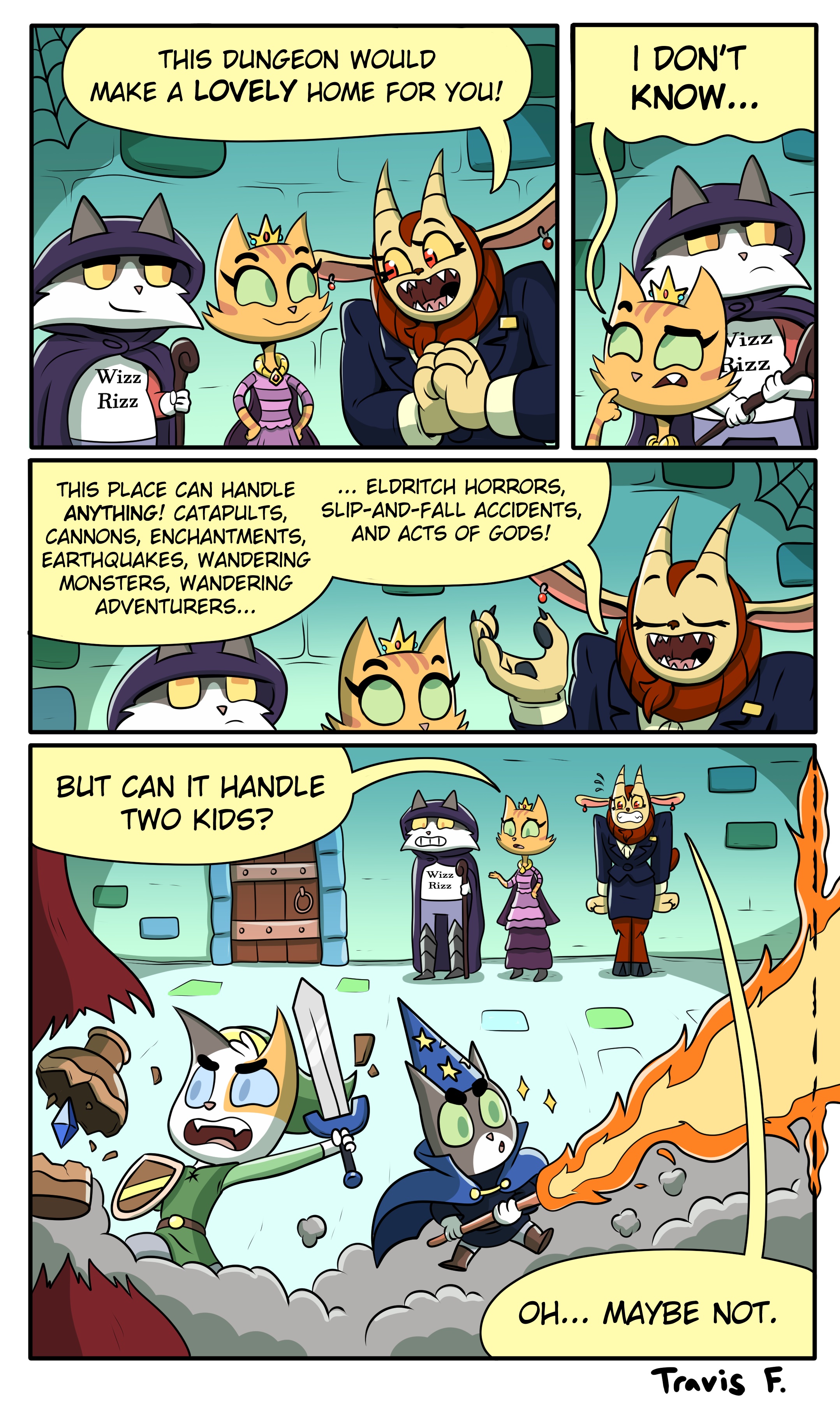 Litterbox Meets Dungeon Flippers: A Unique Crossover! [OC]