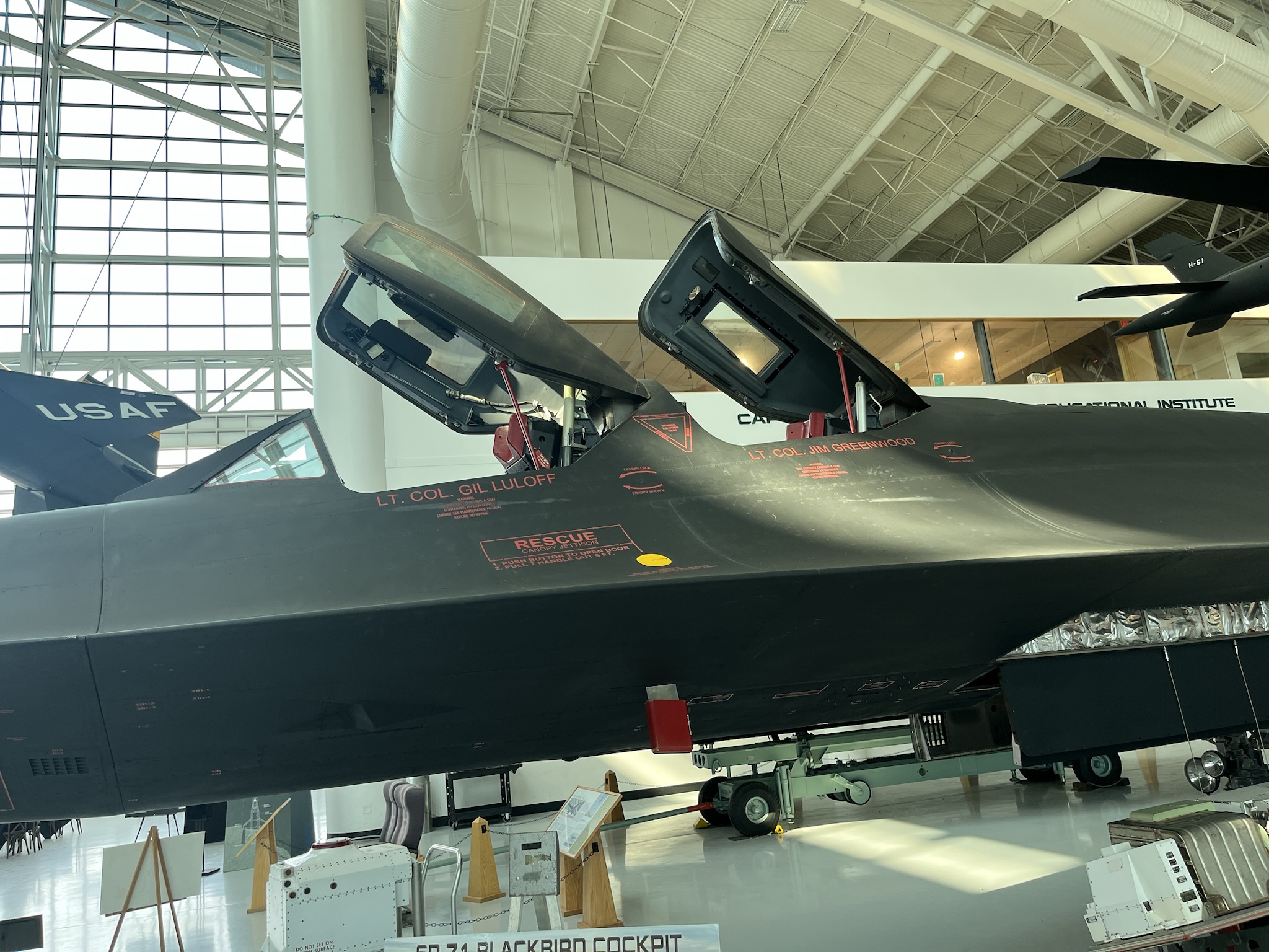 Exploring the Possible Data Link Antenna at Evergreen Museum's Blackbird