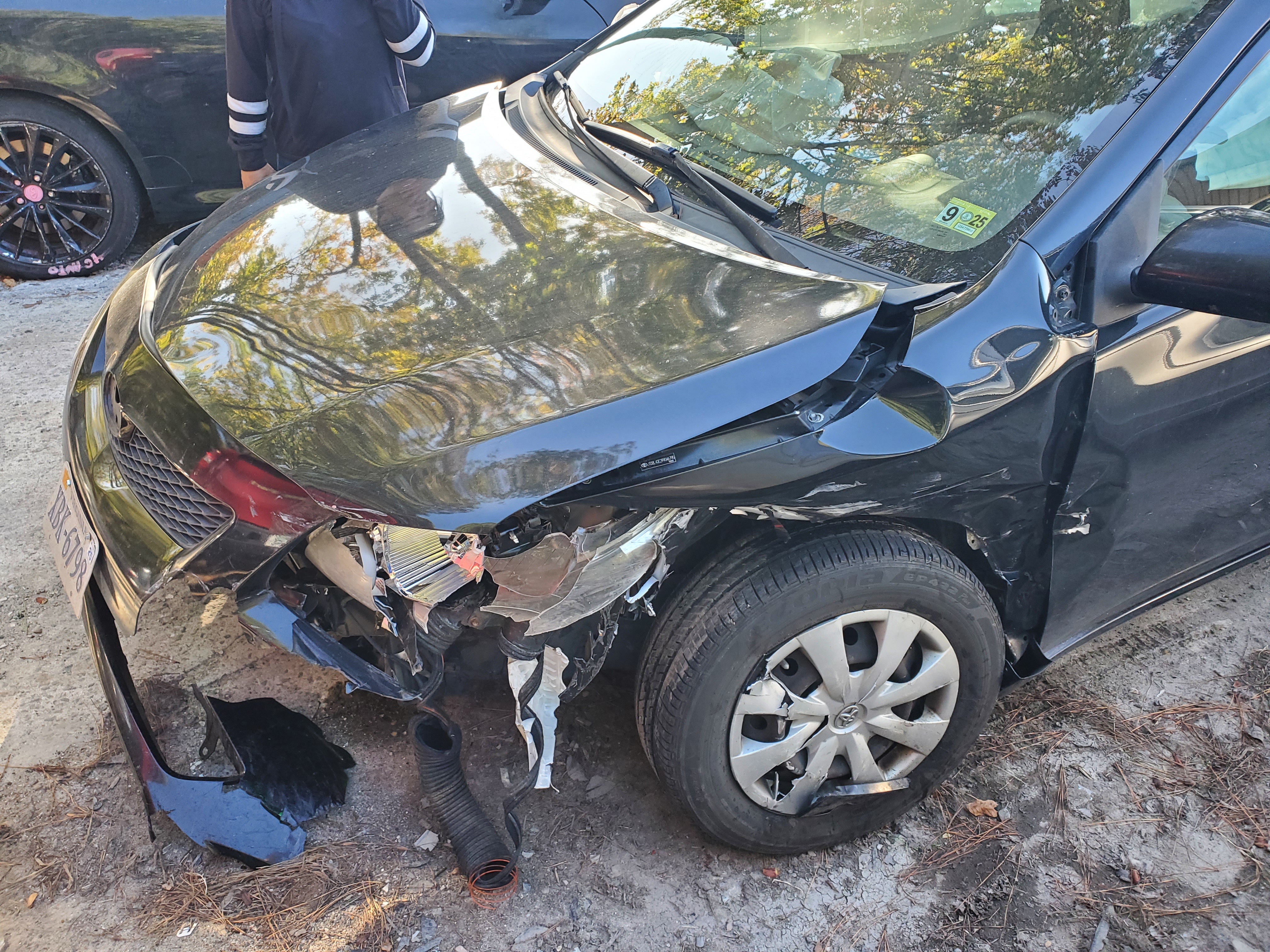 Crashed Corolla: No Injuries, Just a Story to Tell