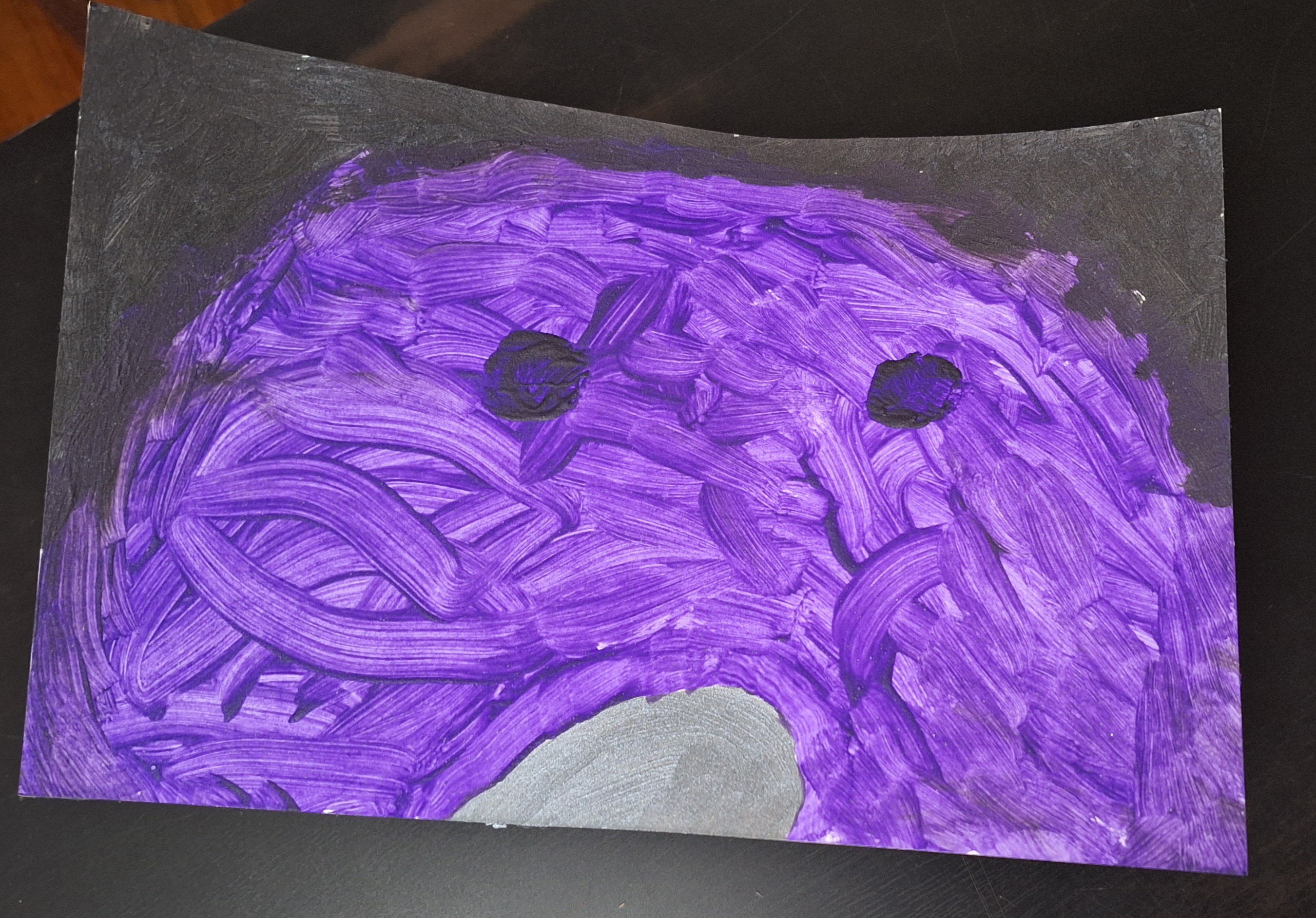 A Whimsical Creation: Something Silly I Painted on Recycled Cardboard