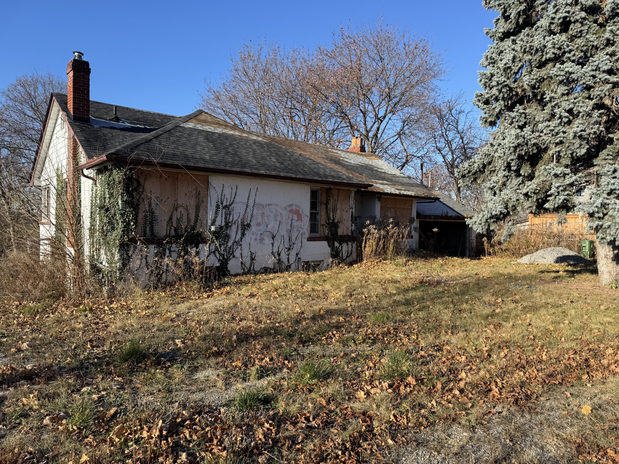The Haunting Image of an Abandoned Fire-Damaged House