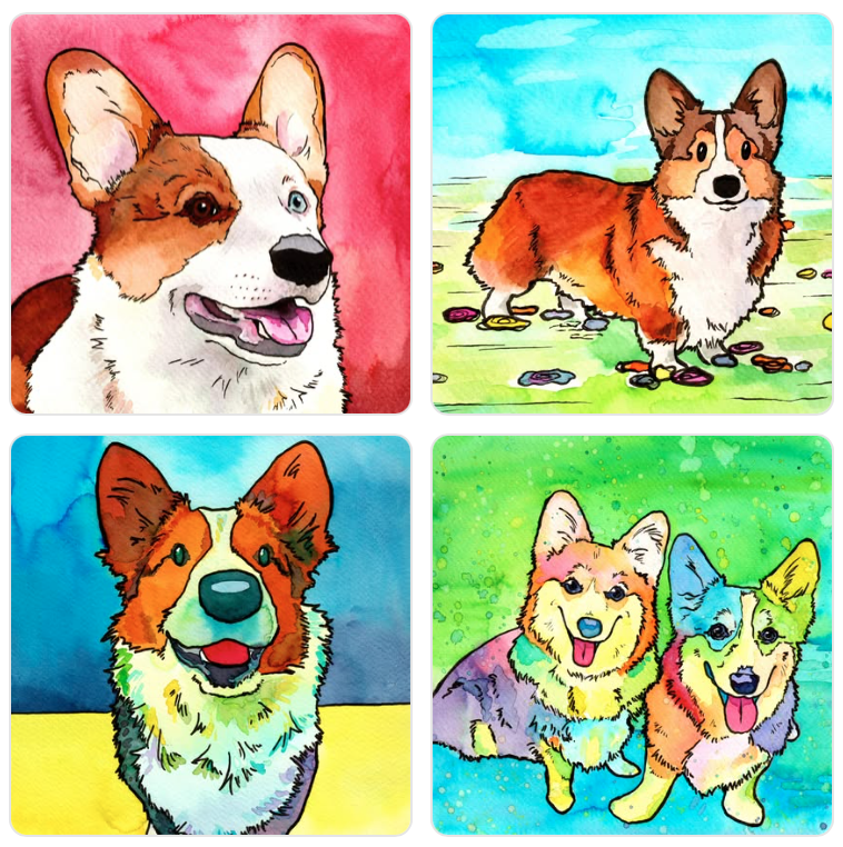 Celebrating 1,757 Days of Daily Corgi Art!