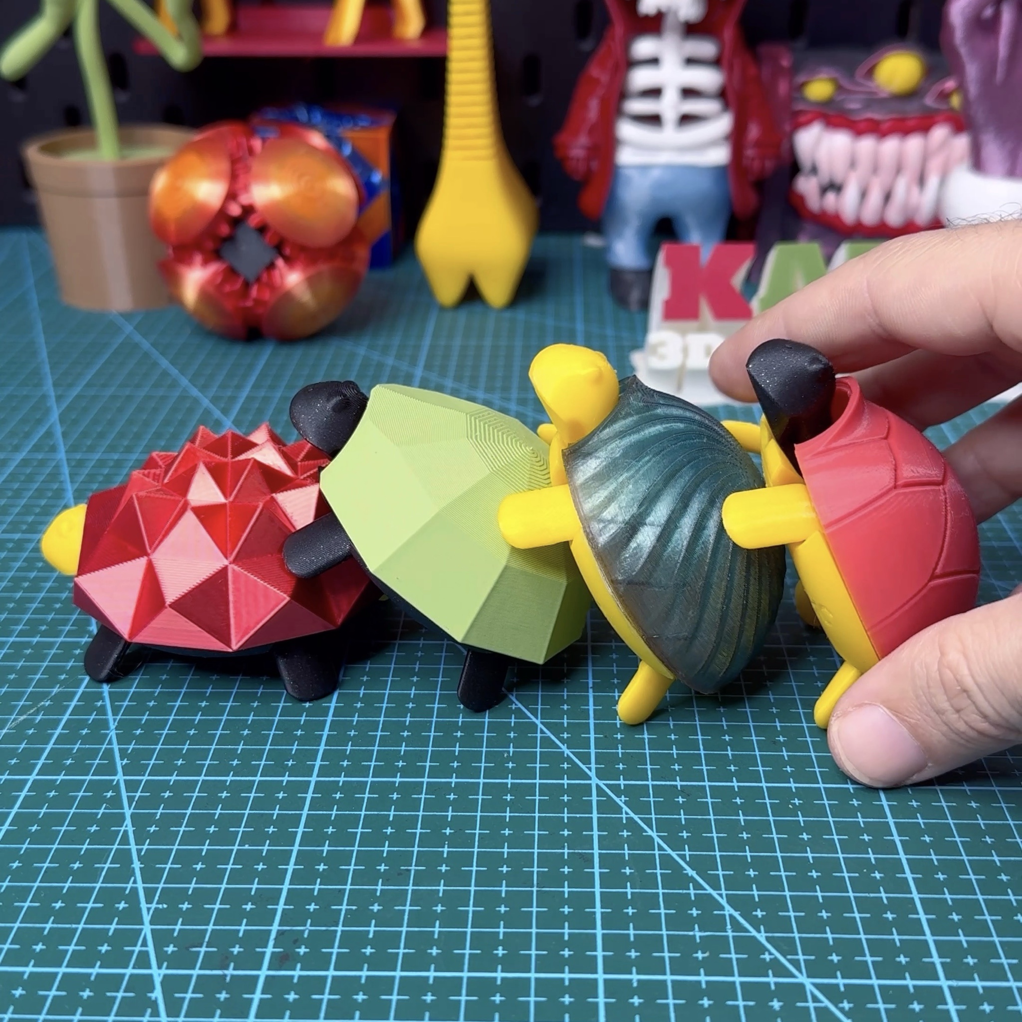 Adorable 3D Printed Squishy Turtles to Brighten Your Day