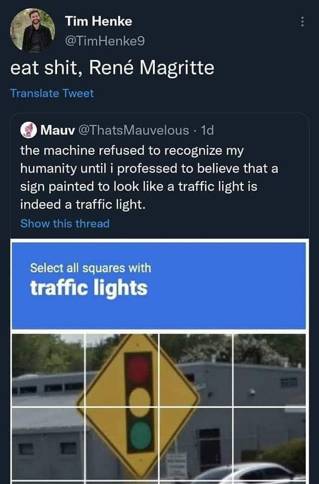 Yeah, take that Magritte!