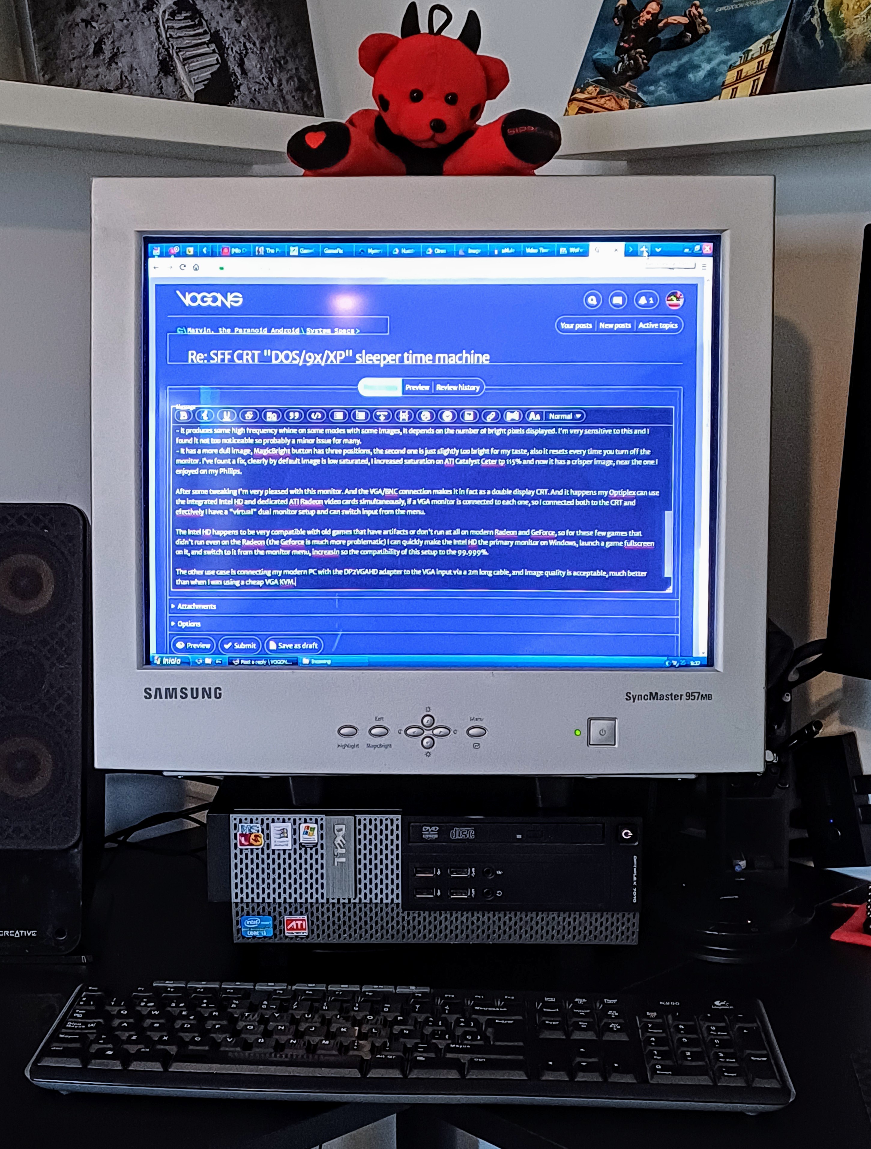 The Samsung SyncMaster 957MB monitor