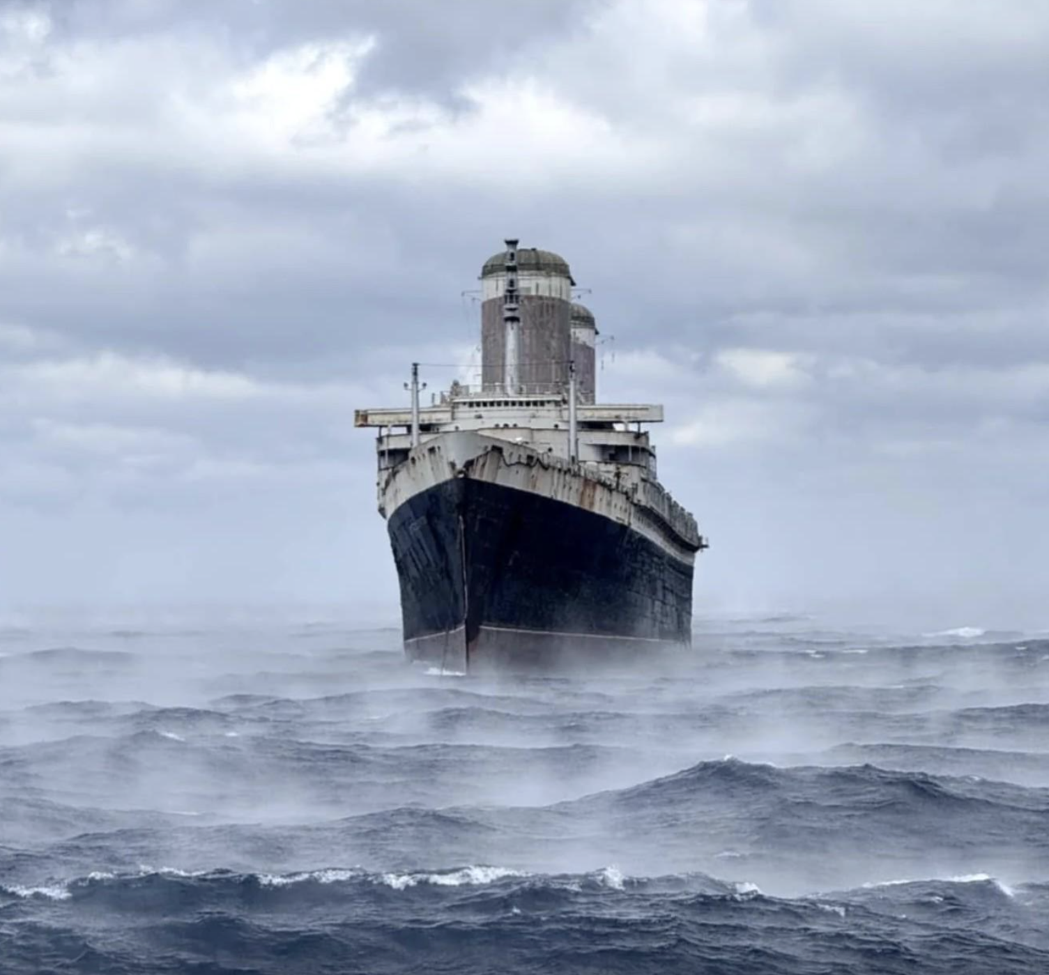 The Last Great Ocean Liner's Journey to Its Final Resting Place