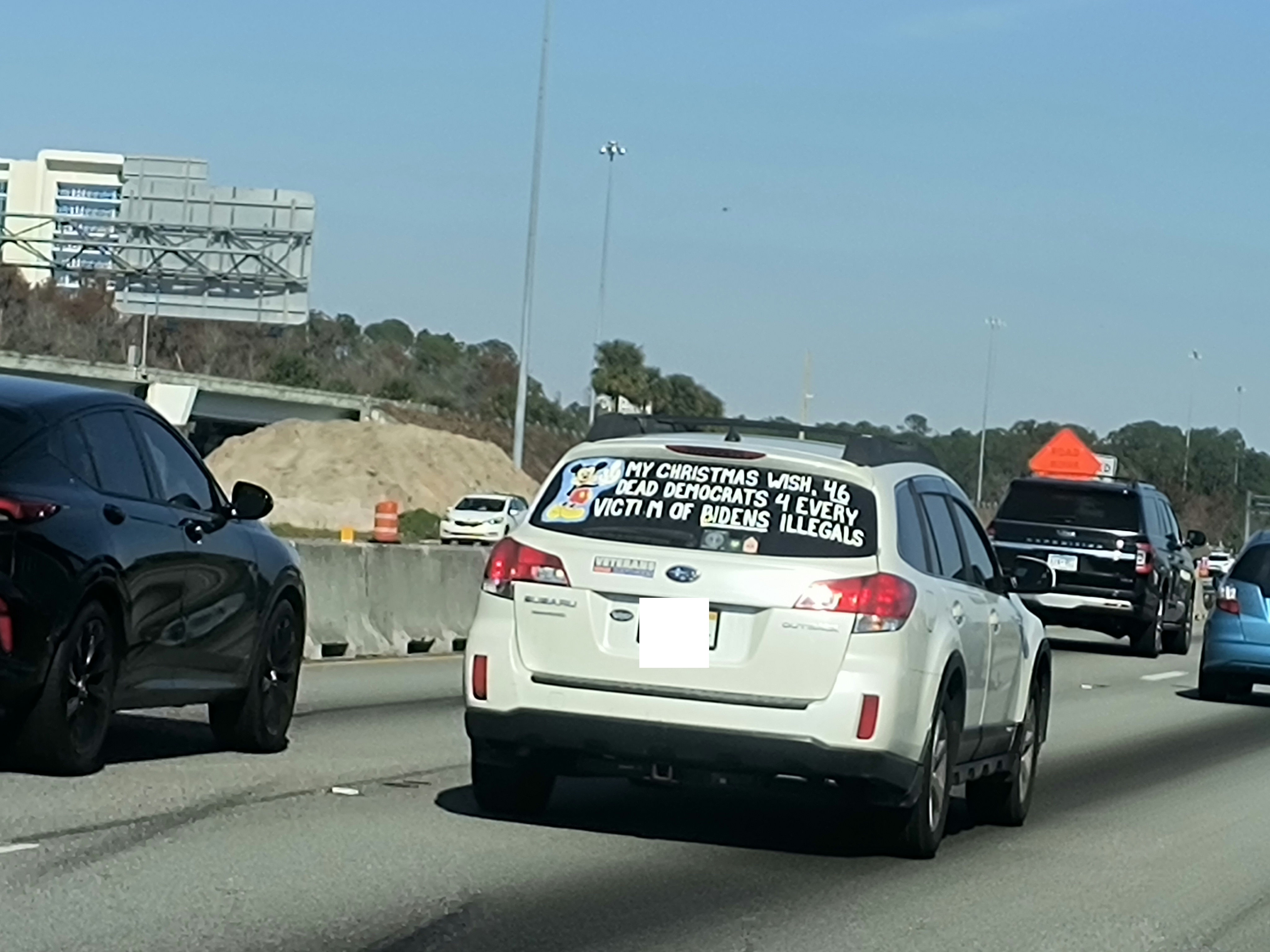 Spotted This Unpleasant Character Driving in Florida Today