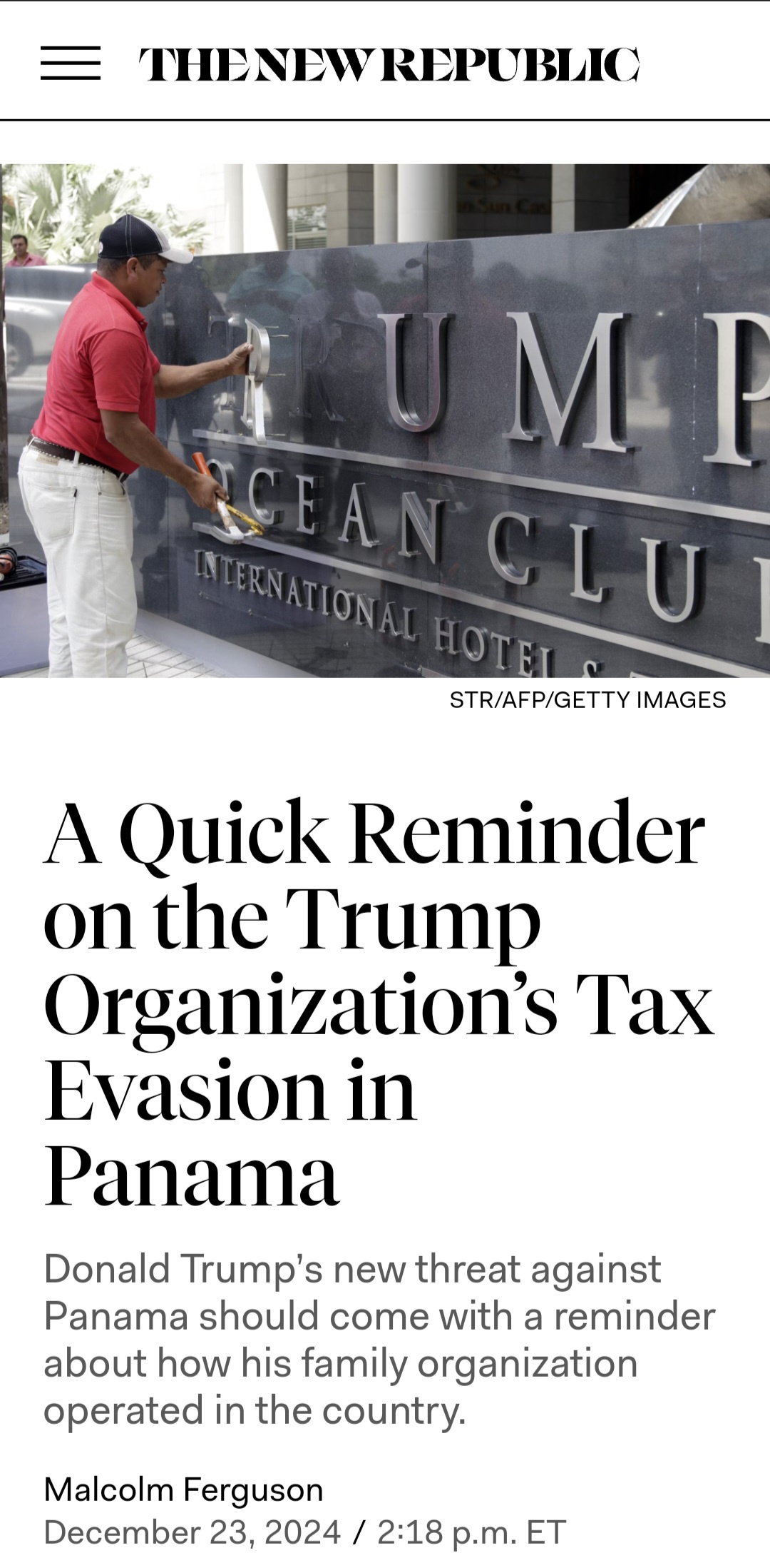 The Tax Dilemma of #45: Millions Owed
