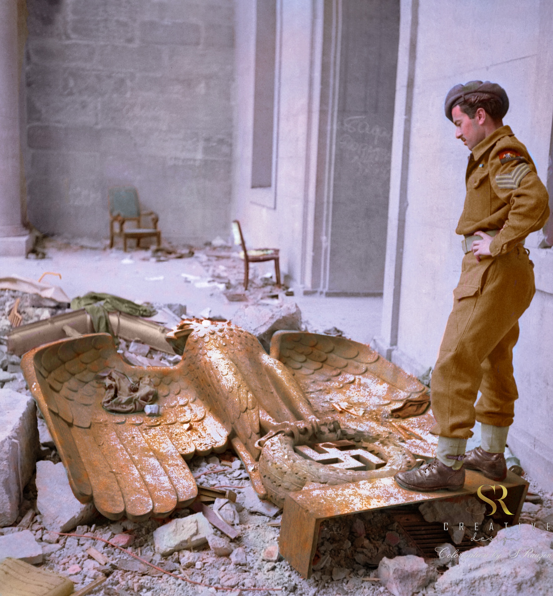 Berlin, July 3, 1945: A Colorful Moment Captured by Sergey V. Rauzin 2024