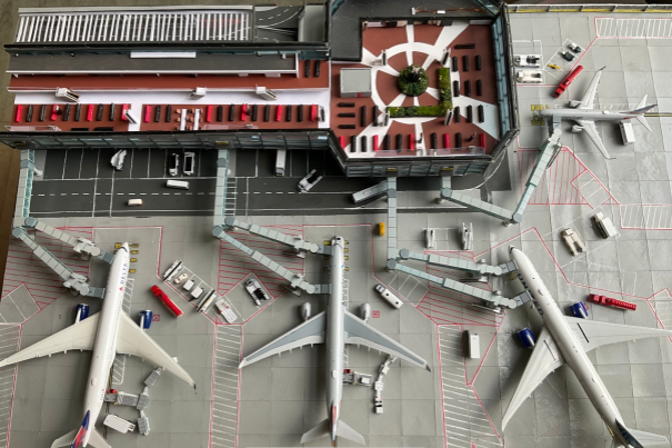 Check out the 1:400 scale airport I meticulously crafted