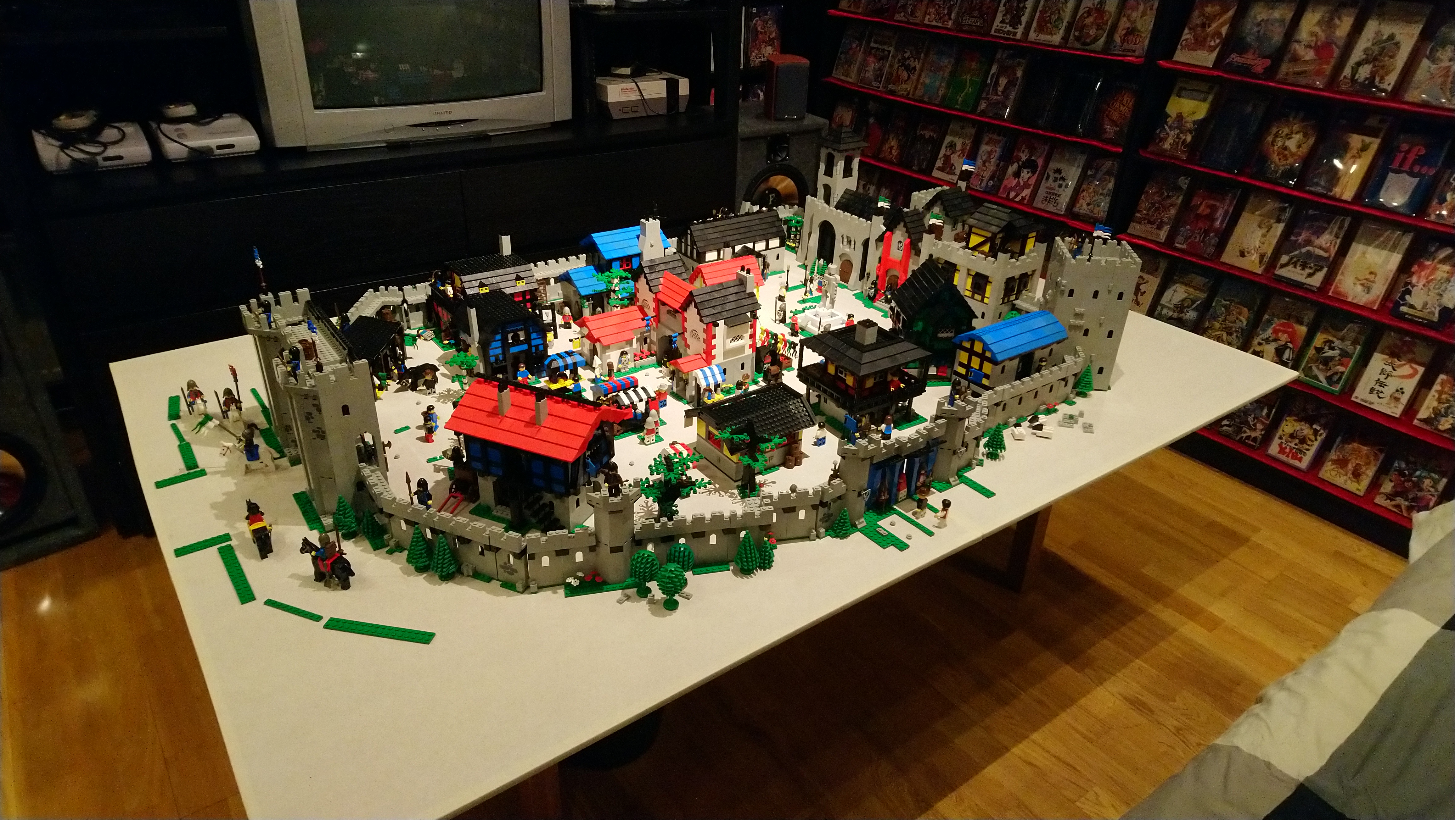 A Nostalgic Creation: Lego MOC Castle Town in 1980s Style