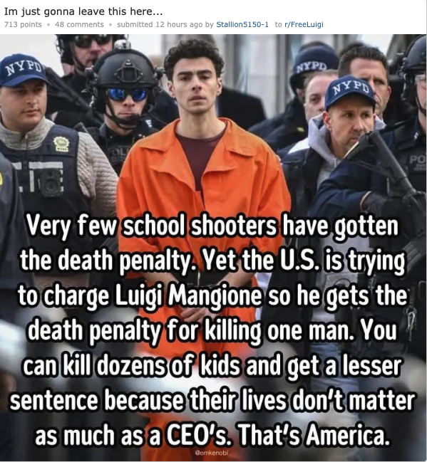Take a Moment to Absorb This: Luigi Mangioni Edition
