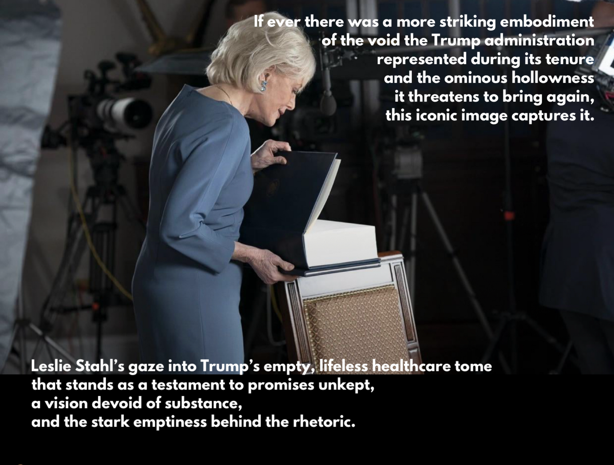 A revealing look at the void: Leslie Stahl and Trump's empty healthcare promises