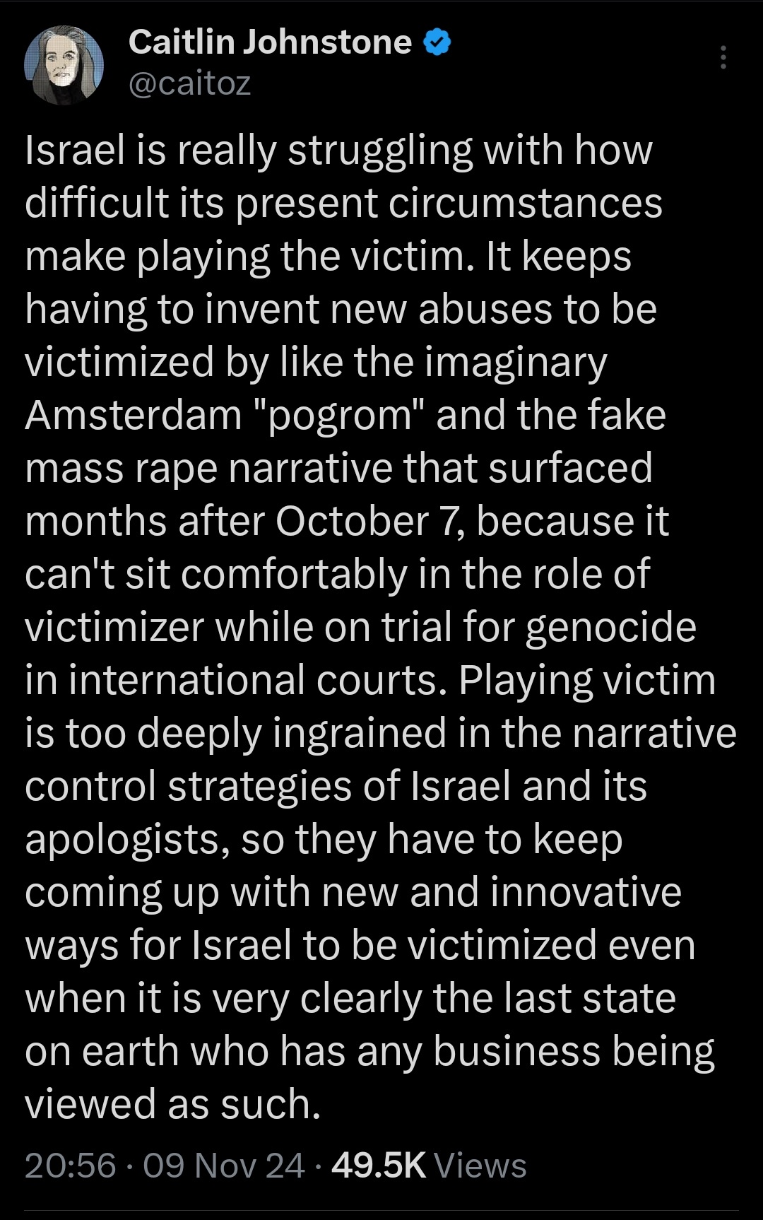 Always Playing the Victim Card