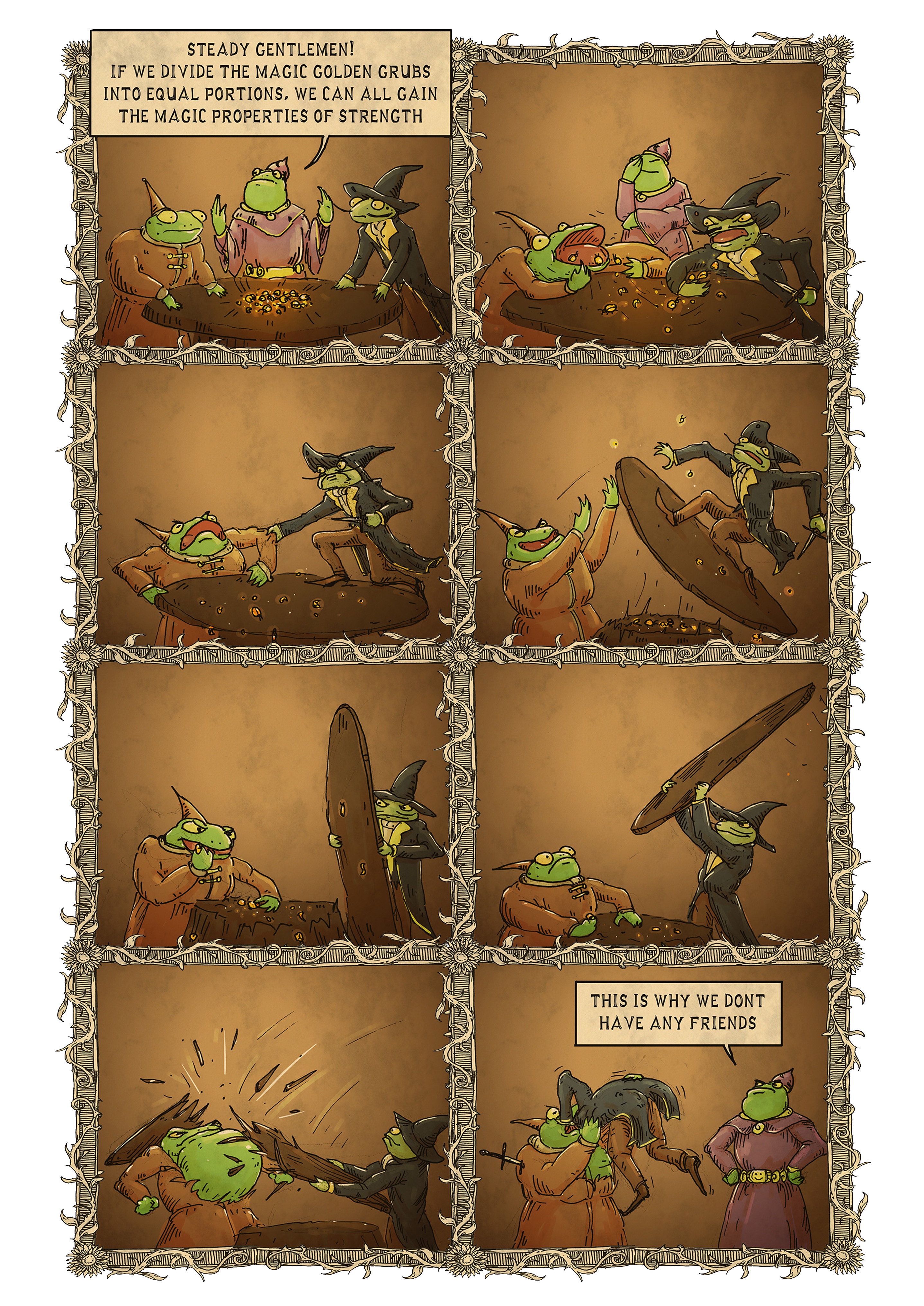 Frog Wizard Grub: Original Creation