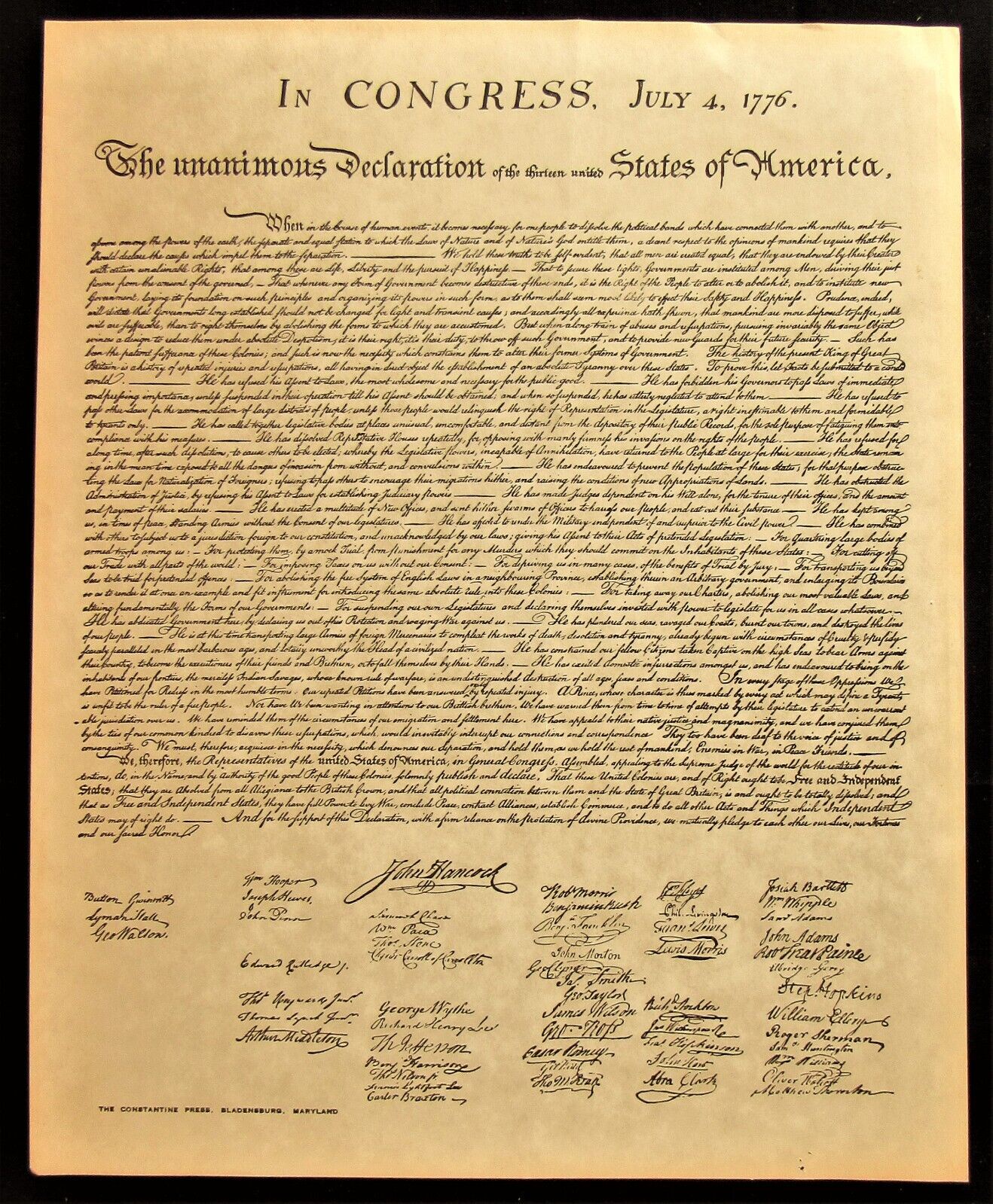 In light of Trump's self-proclamation as king and the recent events, it's crucial for everyone to take a moment to read or revisit the Declaration of Independence. Full text available in the description.