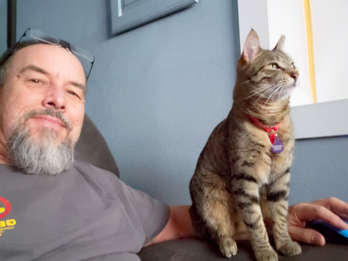 A selfie with my mouse friend