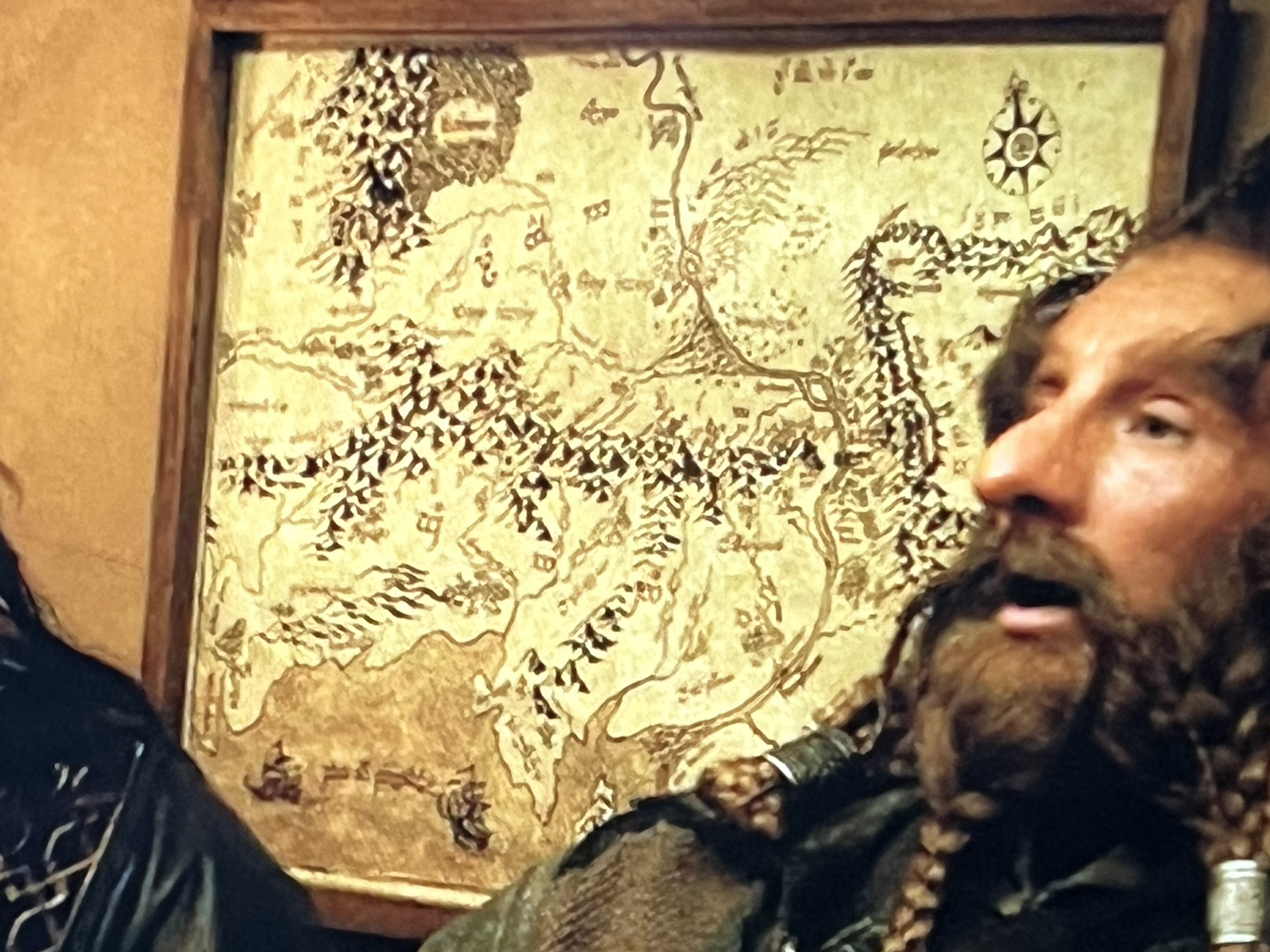 A Map from Bag End's Wall: Check Out the Compass Angle!