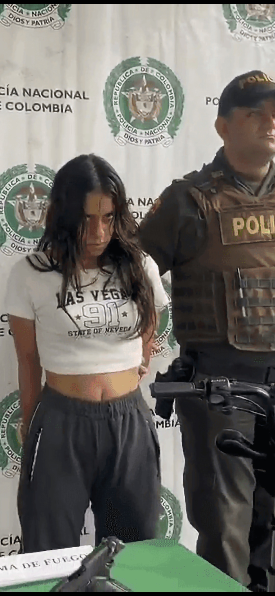Arrest of Colombian hitwoman known as 'The Doll' for a string of murders, including her ex-boyfriend