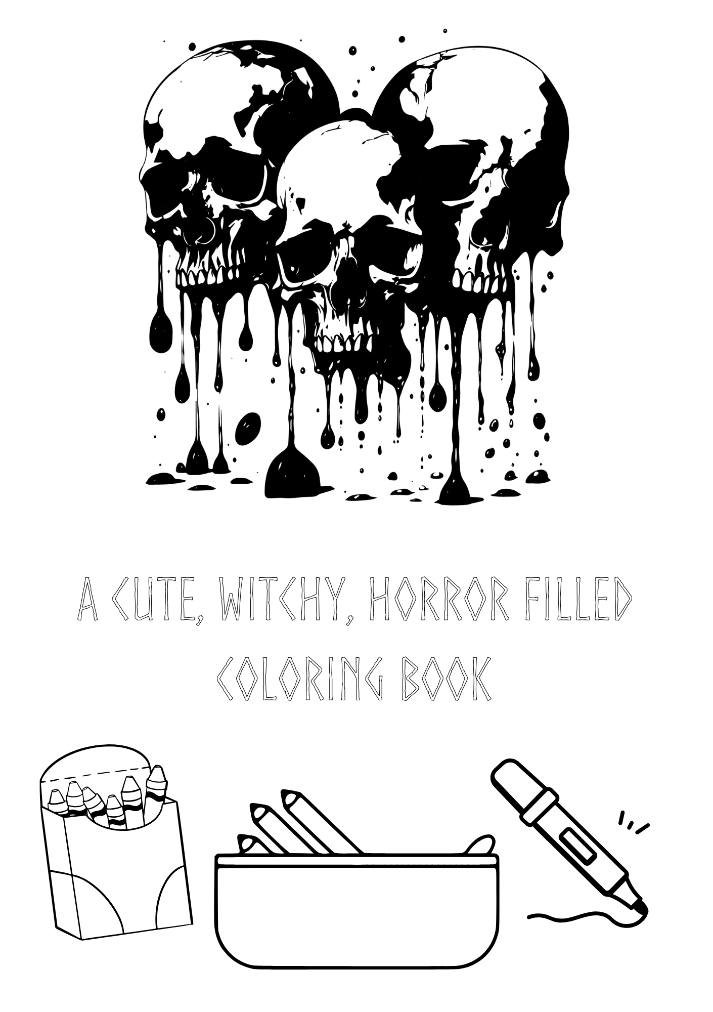 I handcrafted a coloring book for my loved ones this Yule! Feel free to print and color, and I'd love to see your creations!