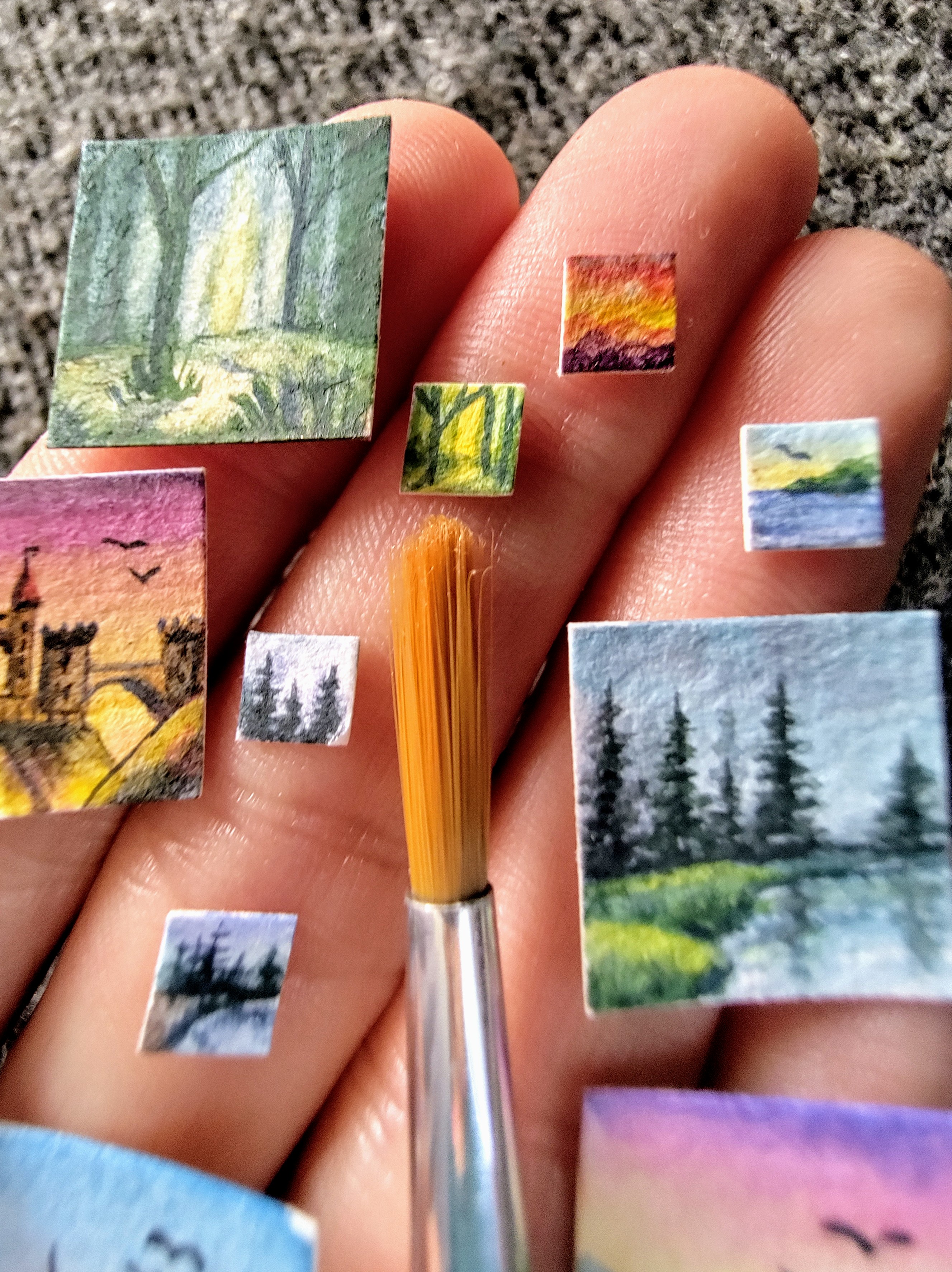 The Tiny Brush I Use for My Miniature Masterpieces