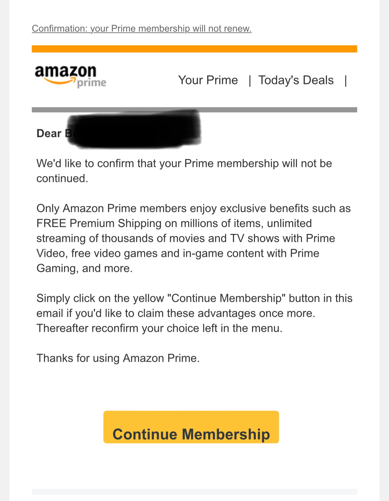 Let Bezos know your thoughts. I'm doing my part!