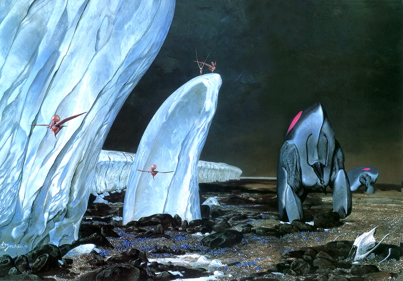 Exploring the Bizarre Alien Landscapes of Wayne Barlow