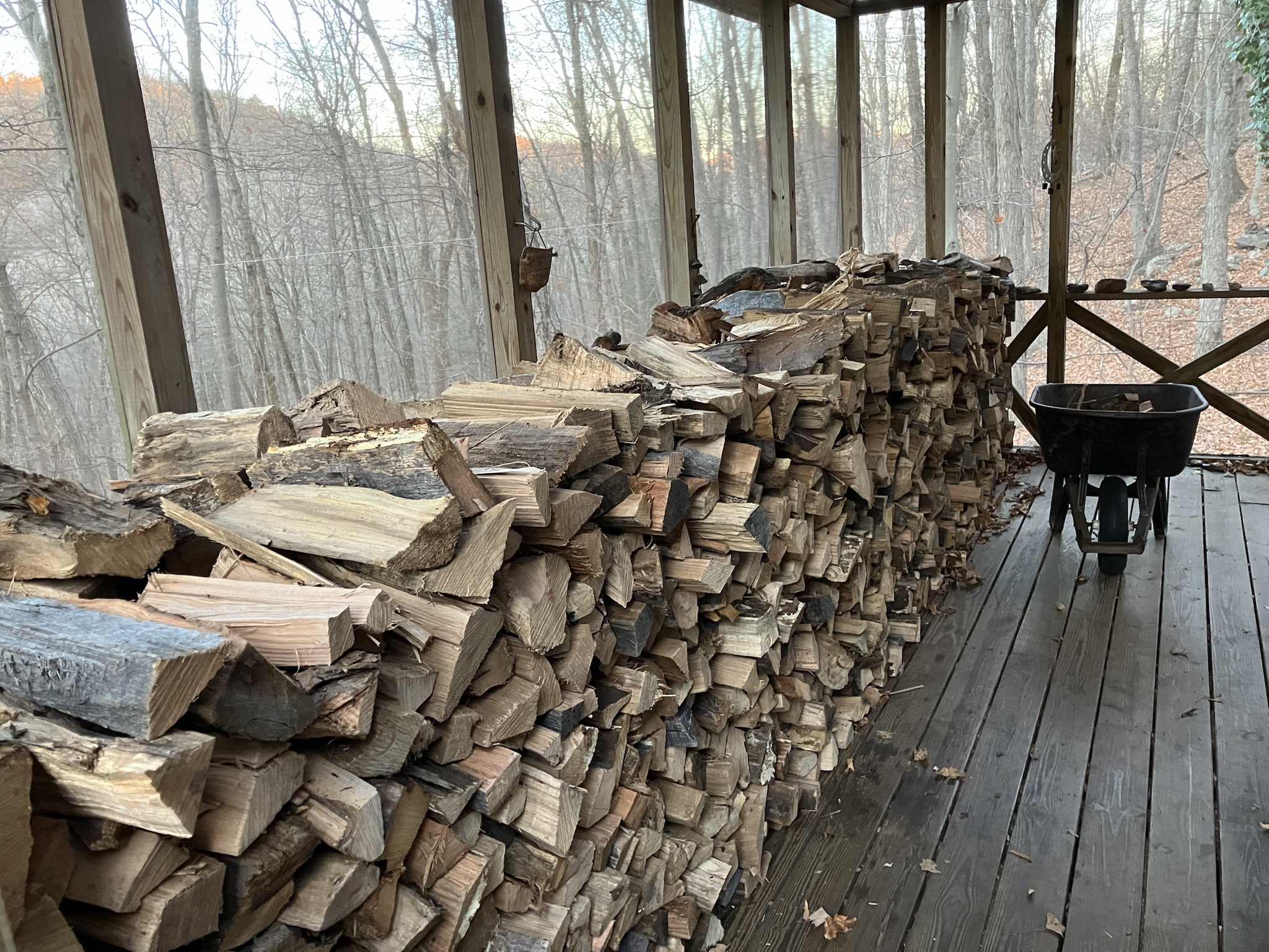 A cozy wood pile for the mid-winter chill