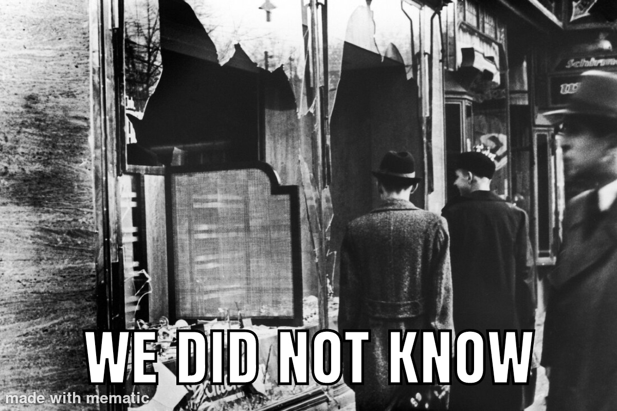 You Can Claim Ignorance, But That Just Makes You a Liar and a Nazi.