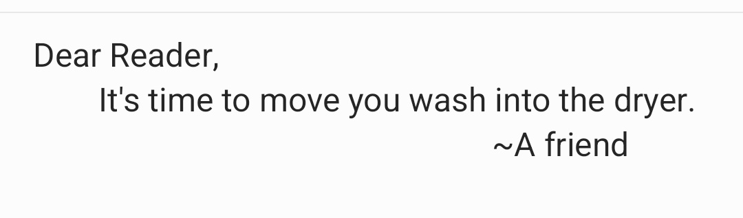 Just a friendly reminder for you.