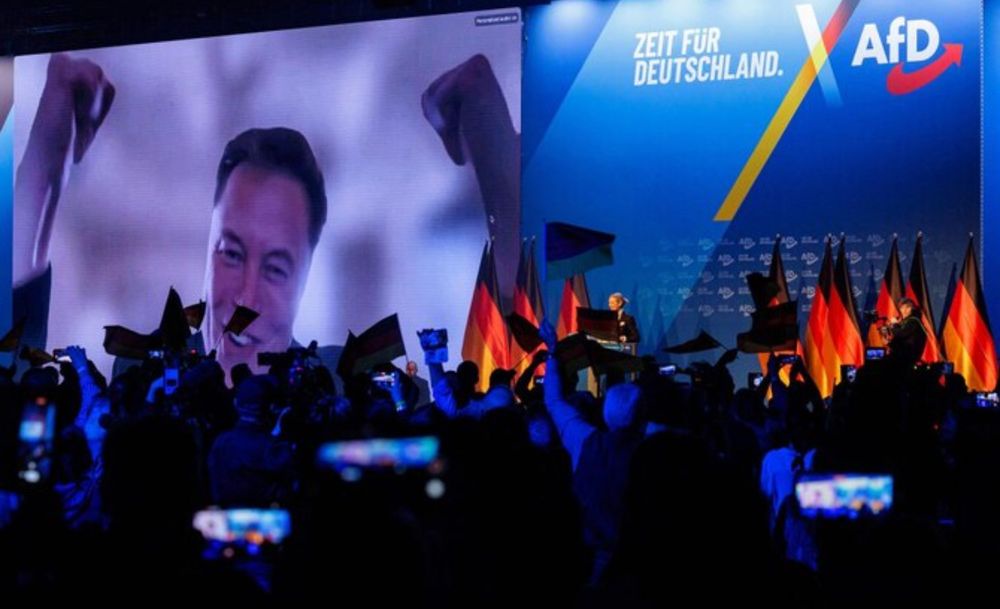 Incredible Photo of Elon at the AfD Rally in Germany