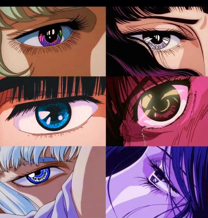 Nostalgic Anime Eyes from the 80s and 90s