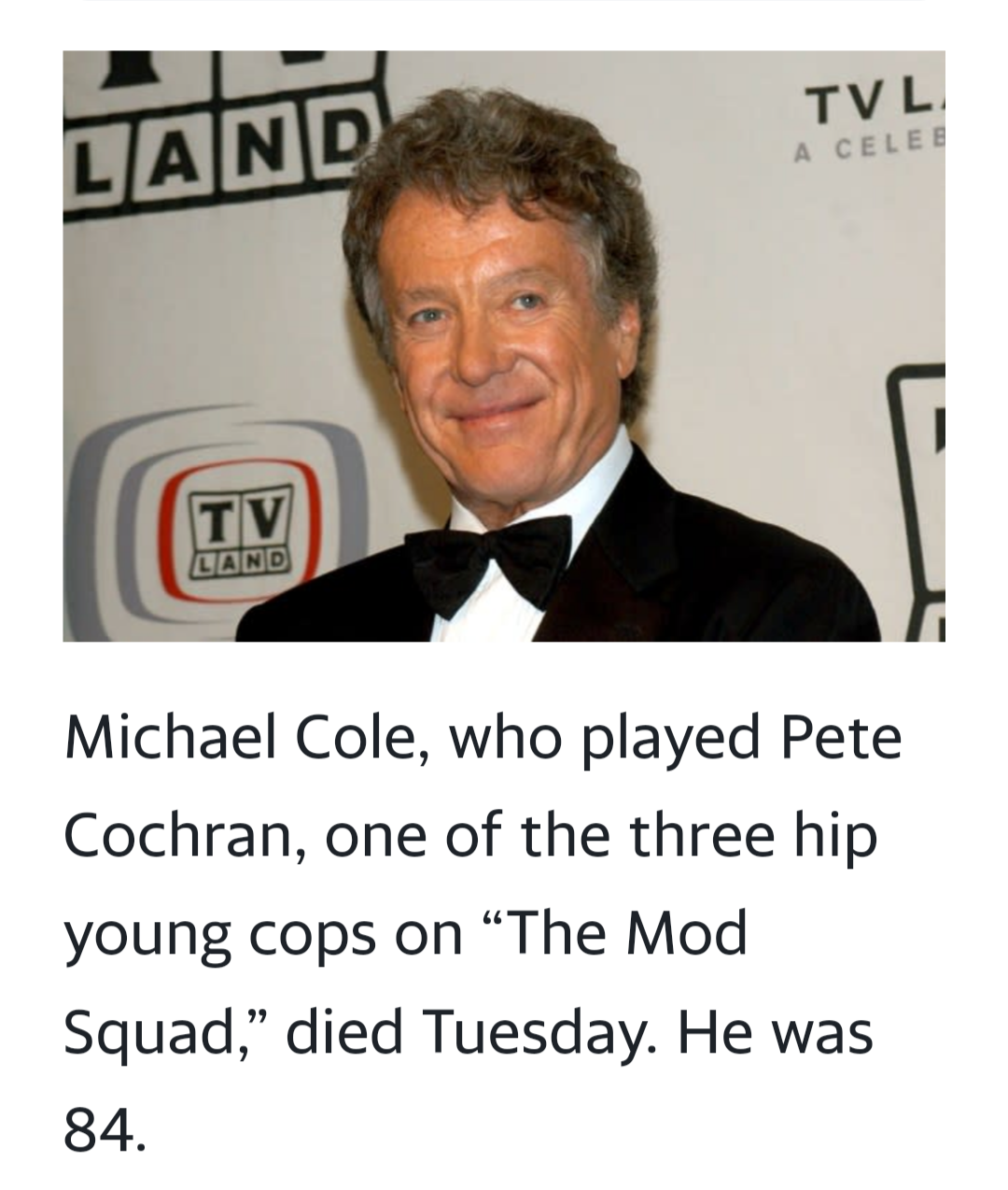 In Loving Memory of Michael Cole...