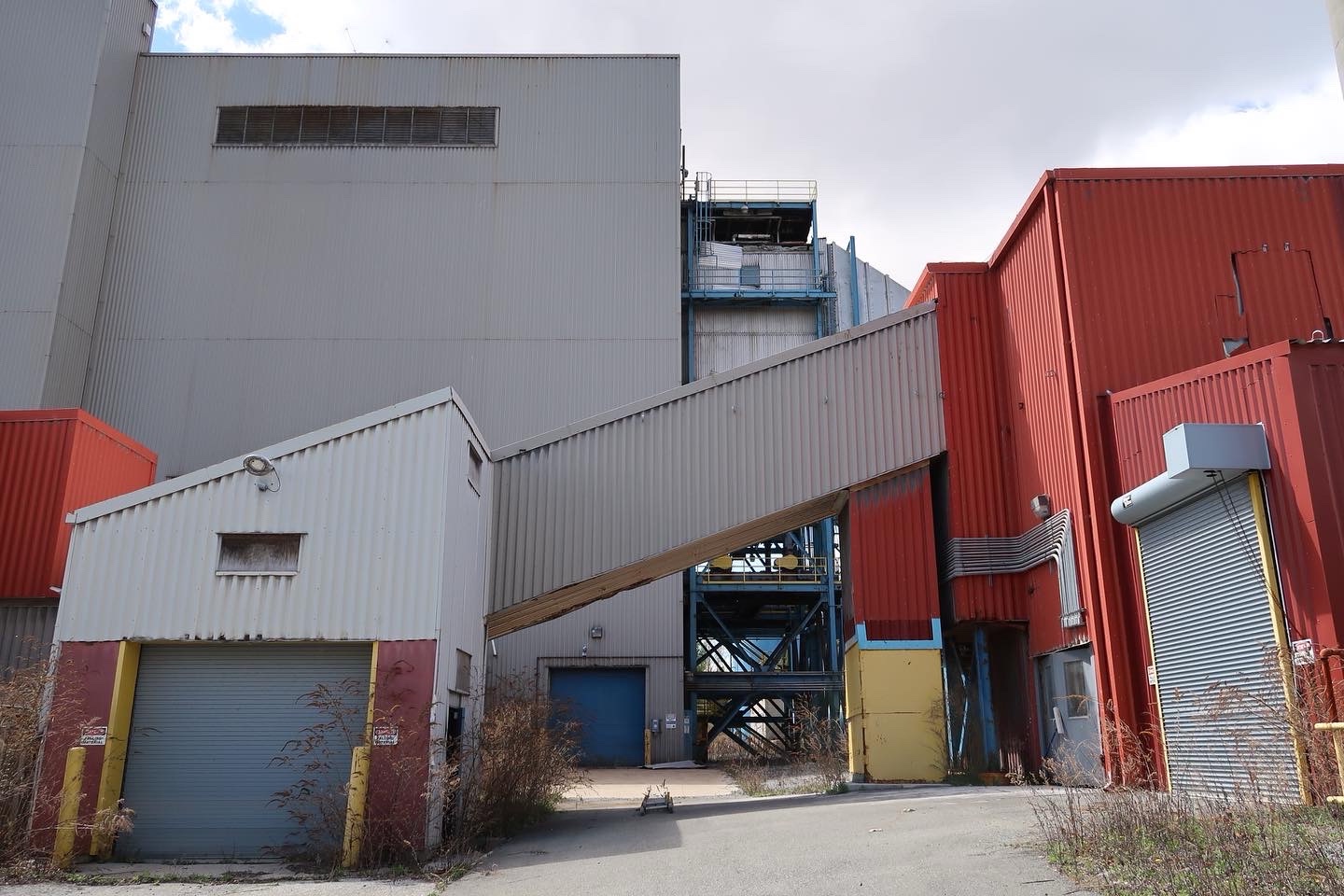 The Remnants of a Demolished Trash Incineration Facility