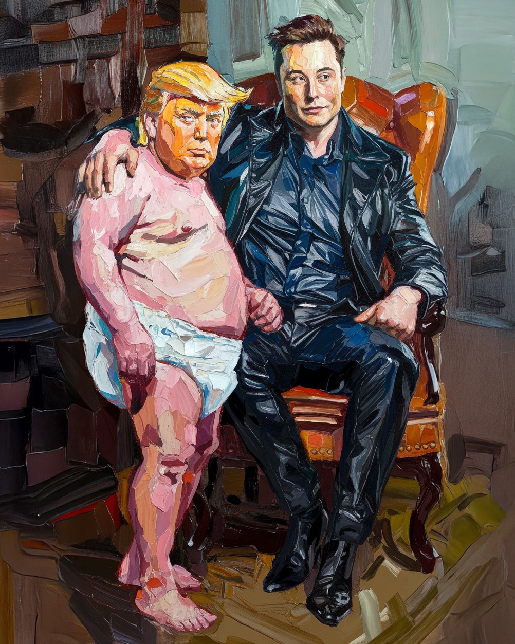 A Bold Portrait of President Musk: The Future in Focus