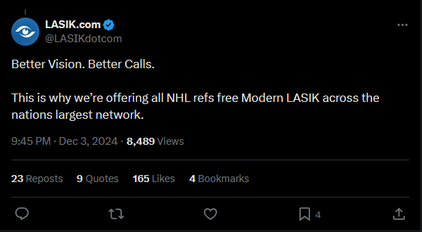 Lasik's Hilarious Take on NHL Referees