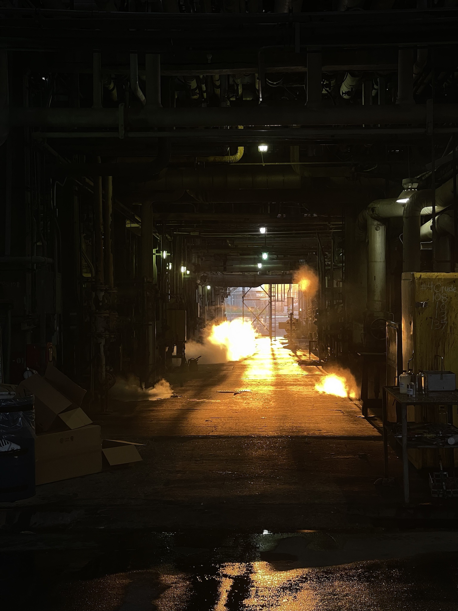 A Glimpse of Industry: Early Morning Snapshot